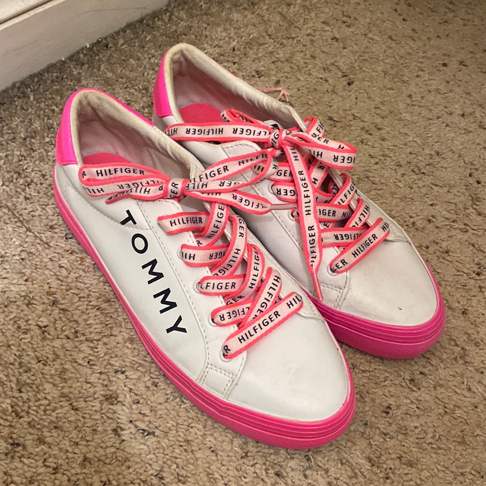 Pink Tommy Hilfiger sneakers